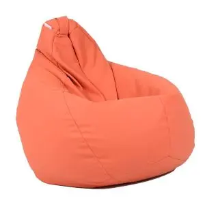 Калъф за пуф круша, 220л., Nirvana Hobbit - Orange, (Не съдържа пълнеж), PU кожа, 8731