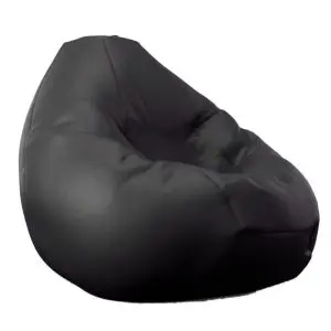 Калъф за пуф круша, 320л., Nirvana Grande - Back 2 Black, (Не съдържа пълнеж), PU Кожа, 8645