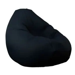 Калъф за пуф круша, 320л., Nirvana Grande - Panama Black, (Не съдържа пълнеж), водоустойчив, 8611