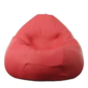 Калъф за пуф круша, 320л., Nirvana Grande - Red, (Не съдържа пълнеж), Еко кожа, 8607