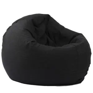 Калъф за пуф, 210л., Relaxo - Eerie Black, (Не съдържа пълнеж), Гама Premium, 8842