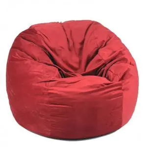 Пуф, Барбарон, 600л., King Size - Montana Red, Перящ се калъф, Трансформира се в легло, Пълнеж с микс от мемори пяна и дунапрен®, Гама Diamond, 8121