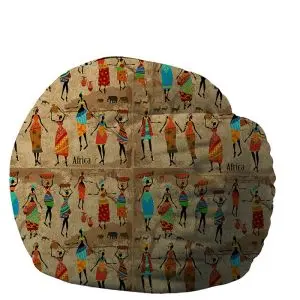 Барбарон 400л. Matusalem, Cuz This is Africa, Перящ се калъф, Подходящ за деца, Пълнеж с микс от мемори пяна и дунапрен, принт, (16482)