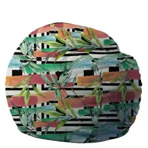 Барбарон 600л. King Size, Painted Leaves, Перящ се калъф, Пълнеж с микс от мемори пяна и дунапрен, Принт, (16979)