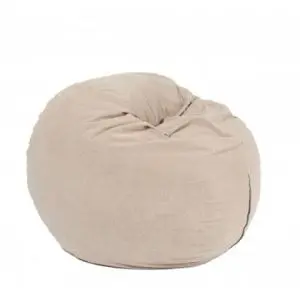 Пуф барбарон, 400л., Matusalem - Beige, Гама Plush Diamond, Перящ се калъф, Подходящ за деца, Пълнеж с микс от мемори пяна и дунапрен, Гама Plush Diamond, 8150
