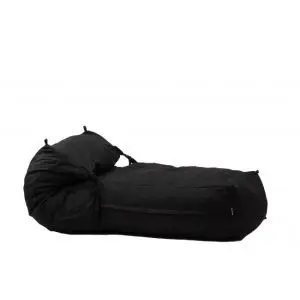 Пуф, легло, 450л., Yoga XL - Eerie Black, Перящ се калъф, Пълнеж с микс от мемори пяна и дунапрен, (1791)