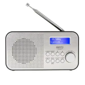 Радио цифрово Camry CR 1179, 2000 mAh, DAB/DAB/FM, Аларма, Жак за слушалки, Сребрист, (9999CR1179)