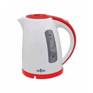 Електрическа кана SAPIR SP 1230 F, 2200W, 1.7 литра, Автоматично изключване, Бял/червен