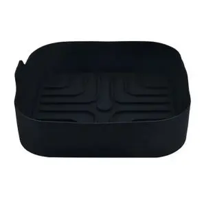 Силиконова форма за Airfryer Rosberg R51980SS, 20.5x20.5x5.5см, Черен, (17652)
