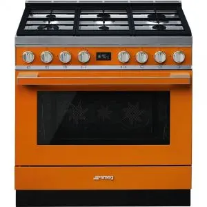 Готварска печка SMEG CPF9GPOR, Серия Portofino, 90 см, 6 газови котлона, (19714)