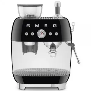 Кафемашина с интегрирана кафемелачка SMEG EGF03BLEU, 50s Style, еспресо, 15 бара, 1650W, (19991)