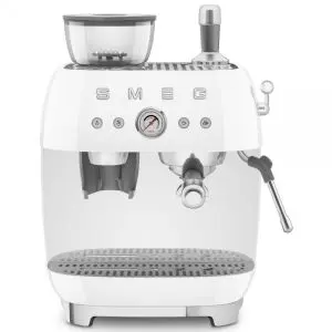 Кафемашина с интегрирана кафемелачка SMEG EGF03WHEU, 50s Style, еспресо, 15 бара, 1650W, (19987)