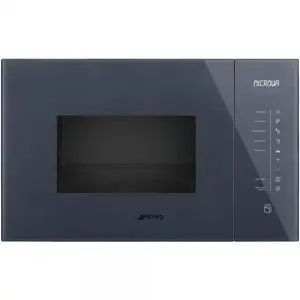 Микровълнова за вграждане SMEG FMI125G, Серия Linea, 25 литра, Нептуново сиво стъкло, (19689)