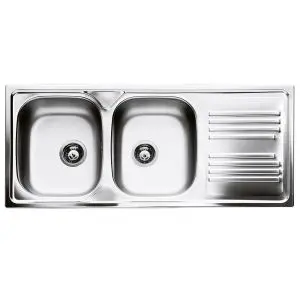 Мивка за над плот SMEG LYP116D, Серия Omni, 116 см, Две корита, (19763)
