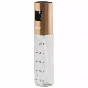Спрей бутилка за олио и оцет Kinghoff KH 1722, Стъкло, 100 ml, 18х4 см, Безцветен/златист, (13158)
