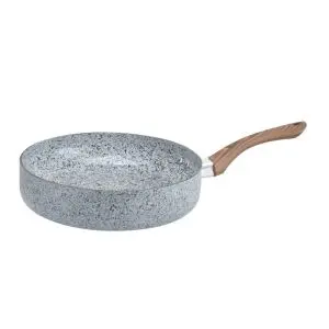 Тиган Oliver Voltz Siena OV51319J26D, 26 см, Дълбок, Мраморно покритие, Индукция, Сив, (21244)
