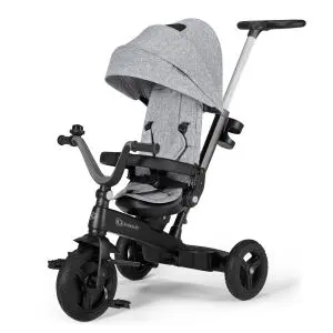 Триколка KinderKraft TWIPPER, Сива, (15131)