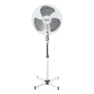 Вентилатор на стойка Rosberg R51760A, 40W, 40 см, 3 скорости, Регулиране на височина, Сив/бял, (20562)