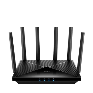 Безжичен рутер Cudy WR11000, BE11000 Tri Band Wi-Fi 7, 4x2.5Gbps порт, 6x5dBi антени, (35940054)
